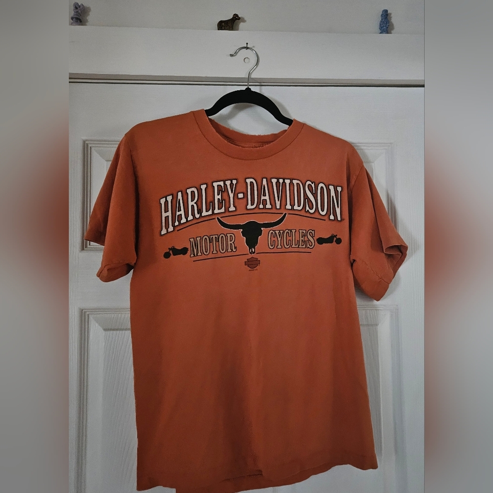 Harley-Davidson Guam Burnt Orange Short Sleeve Tee